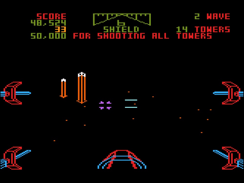 Gameplay of Star Wars: The Arcade Game for Atari 5200